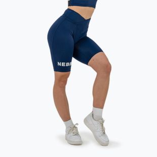 Trainingsleggings Damen NEBBIA 9″ Snatched High Waisted dark blue