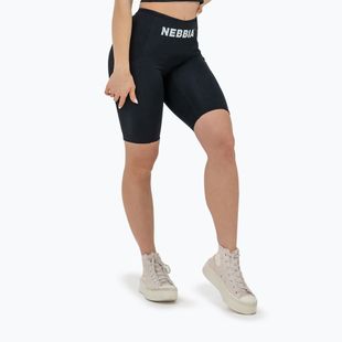 Trainingsshorts Damen NEBBIA High Waisted Biker 10″ Gym Therapy black
