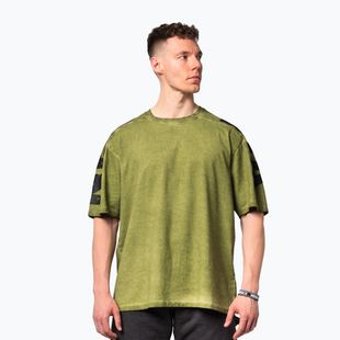 Trainingsshirt Herren NEBBIA Washed-Off Lifting Club green