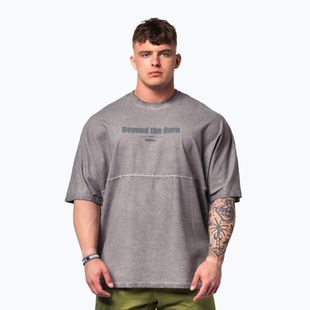 Trainingsshirt Herren NEBBIA Washed-Off Heavyweight No Shortcuts light grey