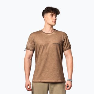Trainingsshirt Herren NEBBIA Washed-Off Max Out light brown