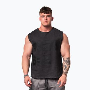 Trainings Tank Top Herren Washed-Off Beastin black