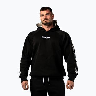 Herrenpullover NEBBIA Hero Hoodie black