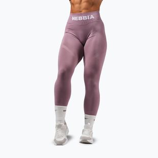 Damen-Trainingsleggings NEBBIA Flow Seamless Hight Waist Push Up pink
