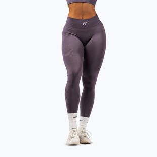 Damen-Trainingsleggings NEBBIA Flow Seamless Maximum Push-Up dark grey