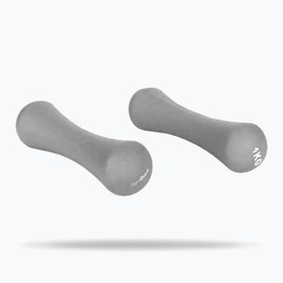Kurzhanteln GymBeam Neoprene Dumbbells 2 x 1 kg light grey