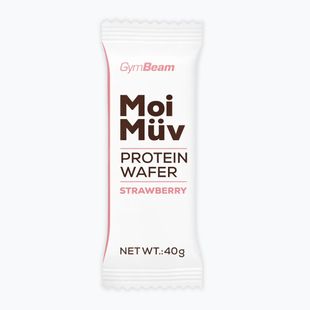Proteinwaffel GymBeam MoiMüv 40 g strawberry