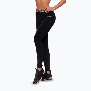 Damen-Trainingsleggings GymBeam Simple black