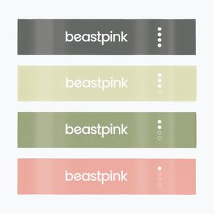 Widerstandsbänder-Set GymBeam 4 Stück black/olive/green/peach