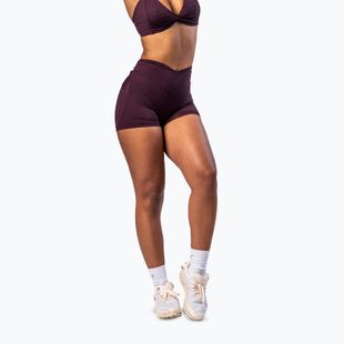Damen Trainingsshorts NEBBIA Strong Beauty dark red