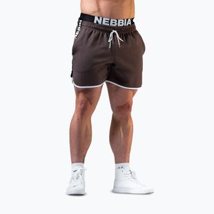 Herren-Trainingsshorts NEBBIA Hero brown