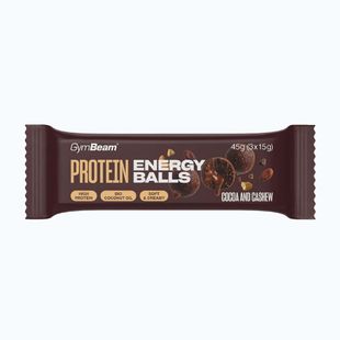 Proteinriegel GymBeam Protein Energy Balls 45 g coca/cashew