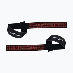 Zughilfen zum Gewichtheben GymBeam X-Grip black/red