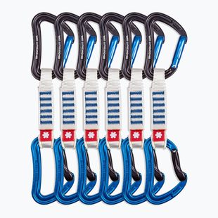 Ocun Raven QD Zoom PA 12 cm Klettern drückt 6 Stück blau.