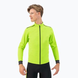 Herren Fahrradjacke Rogelli Pesaro 2.0 fluorescent yellow/black