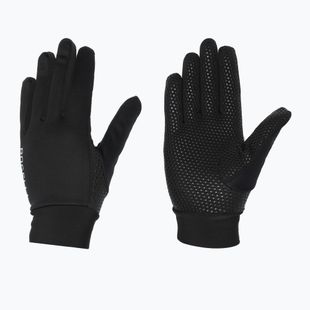Damen-Fahrradhandschuhe Rogelli Laval Mid Season LW Windproof black