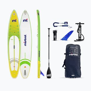 SUP Board Stand up Paddle Board Mistral Adventurist Air 12'6" green/white/yellow