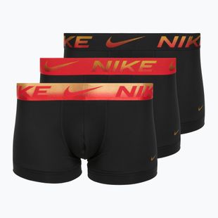 Nike Dri-Fit Essential Micro Trunk Herren Boxershorts 3 Paar blk/uni rot/blk/uni rot metallic gradient wb