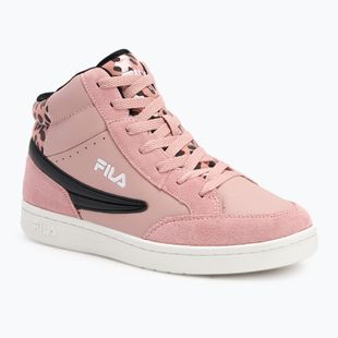Schuhe Kinder FILA Crew Mid pale mauve/leoPaard
