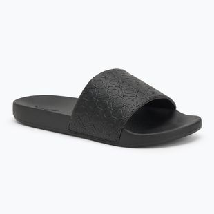 Calvin Klein Damen Flip Flops HW0HW02541 Pool Rutsche Mono Ck Schwarz