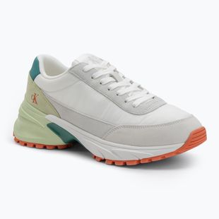 Calvin Klein Herrenschuhe YM0YM01292 Hike Runner Casual Ny-Su Bright White/Wild Green/Tigerilily