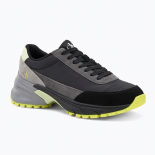 Calvin Klein Herrenschuhe YM0YM01292 Hike Runner Casual Ny-Su Ck Schwarz/Granite Grau/Wild Lime