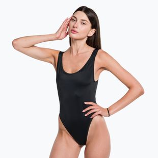Calvin Klein Scoop Back One Piece Badeanzug für Frauen Schwarz