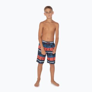 Protest Prtmaurits Kinder Badeshorts navy blau und orange P2810421