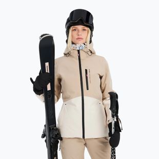 Snowboardjacke Damen Protest Prtdisk bamboobeige