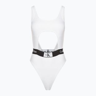 Einteiliger Badeanzug Calvin Klein Cut Out One Piece-Rp weiß