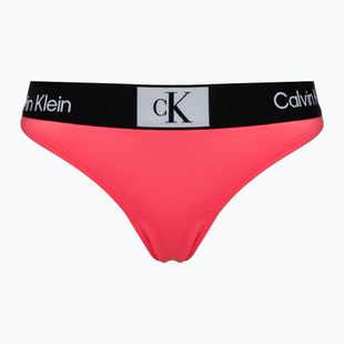 Calvin Klein Tanga Badeanzug unten Calypso Koralle
