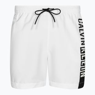 Herren Calvin Klein Medium Drawstring-Grafik klassische weiße Badeshorts