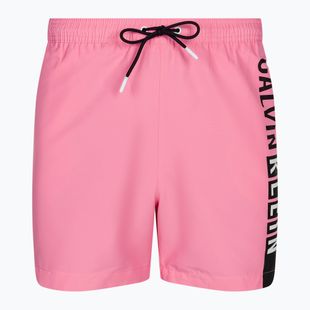 Herren Calvin Klein Medium Drawstring-Grafik Beutel rosa schwimmen Shorts