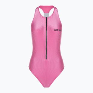 Einteiliger Badeanzug Calvin Klein Racerback One Piece fett rosa