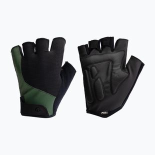 Rogelli Essential schwarz/grün Herren Radhandschuhe
