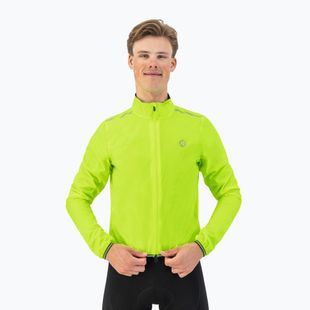 Herren Fahrradjacke Rogelli Essential Rain fluorescent yellow