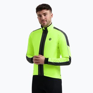 Fahrradjacke Herren Rogelli Essential Winter Hi Vis yellow