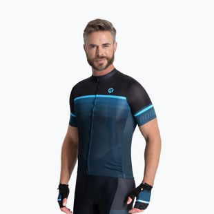Radtrikot Herren Rogelli Hero II black/blue