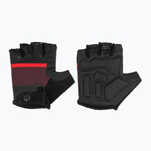 Rogelli Hero II Herren Radhandschuhe schwarz/rot/bordeaux