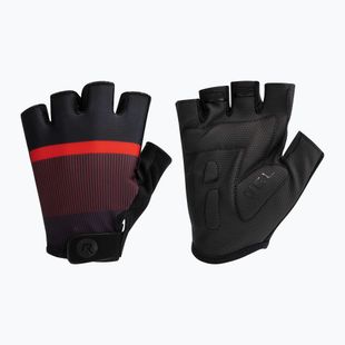 Rogelli Hero II Herren Radhandschuhe schwarz/rot/bordeaux