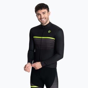 Longsleeve Fahrrad Herren Rogelli Hero II black/fluor