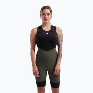 Damen Radhose Rogelli Signature Bib Short W grün