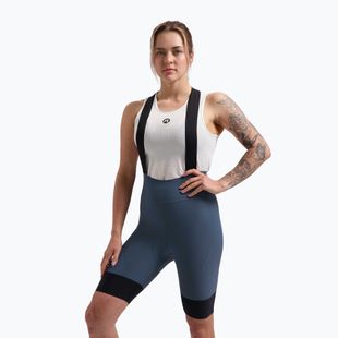 Damen Radhose Rogelli Signature Bib Short W blau