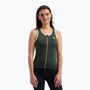 Damen Radfahren Trikot Rogelli Abbey Tank Top W Armee grün / sand