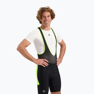 Rogelli Core Bib Short Herren Radhosen schwarz/fluorgelb