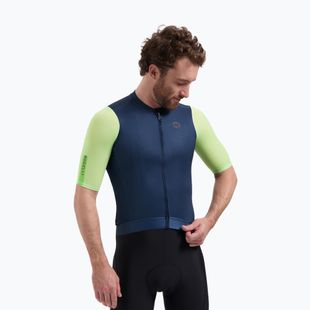 Herren-Fahrradtrikot Rogelli Fast blue/lime