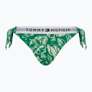 Tommy Hilfiger Cheeky Side Tie Bikini Bottom Print vintage tropisch olympisch grün
