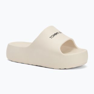 Badeschlappen Schlappen Damen Tommy Jeans Flatform Pool Slide Ess newsprint