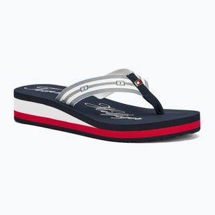 Flip-Flops Damen Tommy Hilfiger Im Th Signature Beach Sandal rwb