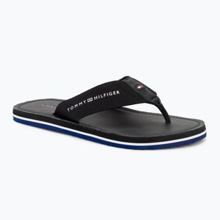 Flip-Flops Herren Tommy Hilfiger Leather Beach Sandal black